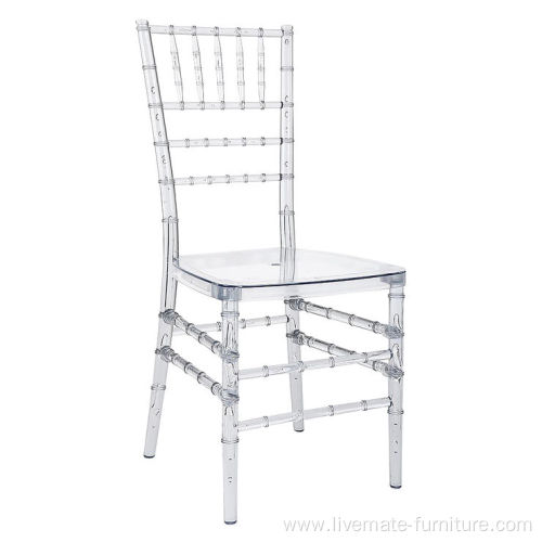 Good Sales Knock Down Stackable Crystal Crown Chair